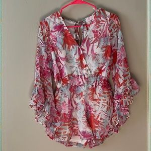 Pink Lily summer romper